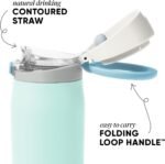 Simple Modern Mesa Loop Water Bottle with Covered Straw and Handle | 30oz Cup Holder Friendly Insulated Stainless Steel Bottles for Travel, Sports and School | Seaside Coast - Image 3
