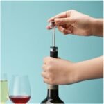 VJIAIEO - Pack of 3 Mini Wine Stoppers Vacuum Wine Stopper Reusable Wine Bottle Stoppers with Built-in Vacuum Pump Leakproof Wine Bottle Sealer Silicone Caps Air Remover Corks Wine Saver - Image 5