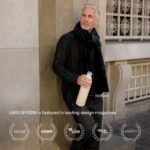 LARS NYSØM Stainless Steel Insulated Water Bottle 12oz 17oz 25oz 34oz 51oz | Insulated Thermo Flask for Hot and Cold Beverages | Leakproof Drinking Bottle (Stone Blue, 33.9oz) - Image 6