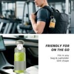 weasland Glass Water Bottle for Protein Mixes 24 oz Protein Shaker Bottles with Whisk Ball Portable Leak Proof Shaker Blender for Fitness BPA Free - Image 6