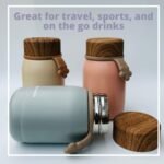 Stainless Steel Vacuum Insulated Mini Water Bottle, 8oz, Double Walled, 3 Colors - Pink, Beige, Blue (Pink) - Image 5