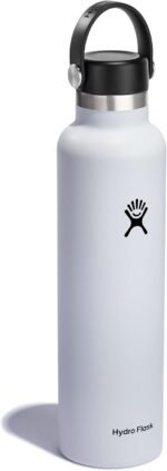 Hydro Flask Water Bottle - Insulated Stainless Steel - Non Spill, Leakproof in 24 Oz White - Image 3
