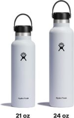 Hydro Flask Water Bottle - Insulated Stainless Steel - Non Spill, Leakproof in 24 Oz White - Image 6