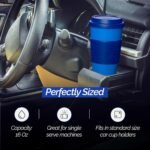 Copco Acadia 16oz Travel Mug with Lid, Set of 2 Double Wall Insulated Tumbler, Non-Slip Sleeve and BPA-Free - Microwave & Dishwasher Safe, Reusable Plastic To Go Travel Coffee Mug (Navy/Blue) - Image 6