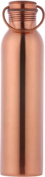 Premium Pure Copper Water Bottle Matte Finish – 1000 ml Eco-friendly for Ayurveda Health Benefits – Leakproof Design – Stylish Reusable Bottle for Fitness & Hydration - Image 3
