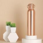 Premium Pure Copper Water Bottle Matte Finish – 1000 ml Eco-friendly for Ayurveda Health Benefits – Leakproof Design – Stylish Reusable Bottle for Fitness & Hydration - Image 4
