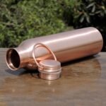 Premium Pure Copper Water Bottle Matte Finish – 1000 ml Eco-friendly for Ayurveda Health Benefits – Leakproof Design – Stylish Reusable Bottle for Fitness & Hydration - Image 6
