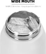 Fanhaw 24 Oz Insulated Stainless Steel Vacuum Water Bottle with Anti-Dust Pop-Open Lid - For Kids, Women, Men | Leak & Sweat Proof (Pink) - Image 5