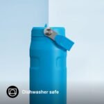 Stanley IceFlow Flip Straw 2.0 Water Bottle 24 OZ | Built-In Straw with Larger Opening | Lightweight & Leak-Resistant | Insulated Stainless Steel | BPA-Free | Azure - Image 7