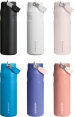 Stanley IceFlow Flip Straw 2.0 Water Bottle 24 OZ | Built-In Straw with Larger Opening | Lightweight & Leak-Resistant | Insulated Stainless Steel | BPA-Free | Azure - Image 10