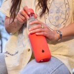 S'well Glass Original Water Bottle, 18oz, Radiant Coral, Borosilicate Glass Bottle With Protective Silicone Sleeve, Zero Plastic, Leakproof, BPA Free - Image 7