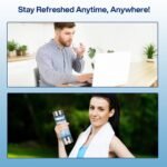 AQUSOFT Portable Alkaline Hydrogen Water Bottle with SPE PEM Technology | Type-C USB Rechargeable Hydrogen Rich Water in 3 Minutes | Borosilicate Glass Water Cup | 2-in-1 Usage Modes | 420ml - Image 5