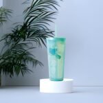 bzyoo SIP 24oz (710ml) Double Wall Plastic Tumbler with Lid and Straw Cold Drink Travel Mug Reusable Ice Coffee Tea Cup Perfect for Office Poolside Parties Gifts Color: Pearl Green - Image 6