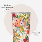 Corkcicle x Rifle Paper Co. Classic Insulated Coffee Mug - Keeps Drinks Cold 9 Hours - Triple-Insulated - Gift for Mom - Great for Mother's Day or Christmas - 24 oz - Garden Party Cream - Image 5