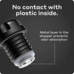 Bobber - 34 oz Vacuum Insulated Stainless Steel Water Bottle with Cup Lid - Dishwasher Safe - Keeps Drinks Hot for 48 Hours and Cold for 72 Hours - Triple Walled Thermo Flask (Glossy) - Image 5