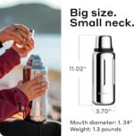 Bobber - 34 oz Vacuum Insulated Stainless Steel Water Bottle with Cup Lid - Dishwasher Safe - Keeps Drinks Hot for 48 Hours and Cold for 72 Hours - Triple Walled Thermo Flask (Glossy) - Image 6