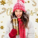 Maxdot 4 Pcs Christmas Tumbler with Lid and Straw Stainless Steel Christmas Cup Double-Insulated Water Travel Mug Vacuum Tumbler with Cleaning Brush Xmas Gift(Funny Style,Red/green/gold/silver) - Image 4