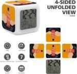 GHEPSDW Simple Bottle of Water Alarm Clock NightLight Alarm Clock with 7 Color Changing Night Light Smart Digital Clocks Temperature Date for Heavy Sleepers Simple Operation Easy to Use - Image 4