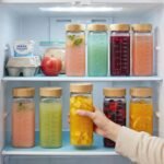 HomArtist 16oz Square Glass Juice Bottles with Lids, 3 Pack Reusable Juice Containers with Bamboo Lids, Glass Juicing jars for Drinking Tea, Kombucha, Smoothie, Milk - Image 5