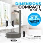 Desktop Water Bottle Dispenser Smart Table Water Dispenser,Water Dispenser for 5 Gallon Bottle Automatic Water Dispenser,Safe and Leak-Free for Home,Office,Bedside & Outdoor（Brown） - Image 3