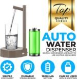 Desktop Water Bottle Dispenser Smart Table Water Dispenser,Water Dispenser for 5 Gallon Bottle Automatic Water Dispenser,Safe and Leak-Free for Home,Office,Bedside & Outdoor（Brown） - Image 4
