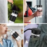 BNCWCQZ Small Glass Shaker Bottle, 2 Pack 16oz BPA Free Odorless Shaker Bottle with 304SS Mixing Ball and Removable Cleaning Brush for Fitness & Protein Shakes(Black-2Pack) - Image 5