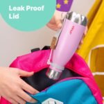 VINUR 9 oz Small Insulated Water Bottle for Kids Lunchbox -18/8 Stainless Steel Vacuum Leak-Proof Flask with Carry Rope for Sports Travel, Cola Shape, Silver - Image 4