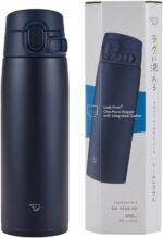 Zojirushi SM-VA60-AD Water Bottle, One-Touch Stainless Steel Mug, Seamless, 20.3 fl oz (600 ml), Navy - Image 3