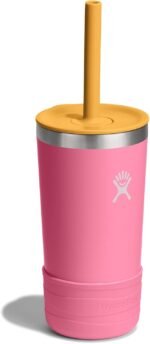 Hydro Flask Kids 12 Oz Tumbler with Lid and Straw for School - Insulated Stainless Steel in Dahlia Pink - Image 3
