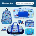 Wildkin Kids 16 Oz Water Bottle – BPA-Free Tritan, Leak-Proof Lid, Durable & Easy to Clean - Trains, Planes & Trucks - Image 5