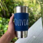 Custom Engraved Vegan Leather Tumbler - Personalized Name Design - Bespoke Drinkware for Memorable Gifts - Ideal for Loved Ones - Image 5