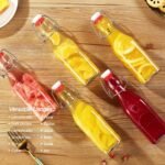 VSWINGBO 6 pack 8oz flip top glass bottles,swing top glass bottles 8 oz with lid for Home Brewing,2nd Fermentation,Kombucha,Kefir,Vanilla Extract,Juice,Tea,Beverages,Soda,Oils,Vinegar,Limoncello - Image 4