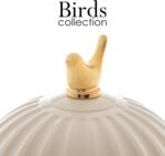 WOLFF 1 Liter White Bird Thermal Coffee Carafe, Plastic Exterior with Glass Lining Insulated Beverage Dispenser for Hot and Cold Drinks, Thermos Bottle for Tea, Water Pitcher - White, 34floz/1L - Image 5