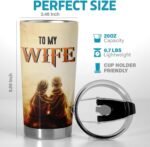 Pawfect House To My Wife 20 Oz Stainless Steel Tumbler, Valentines Day Gifts For Couples, Anniversary Birthday Gifts For Her Him, Romantic Travel Cup For Her Drinkware, Wife Gift From Husband - Image 3