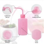 Grosun 4 Packs Tattoo Wash Bottle Water Squirt Squeeze Diffuser Bottles (Pink, 250ml) - Image 4