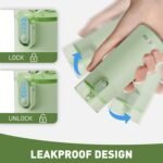 5oz Small Water Bottles with Straw, Mini Water Bottle with One-Hand Open Design, Leak-Proof Locking Lid for Hot&Cold Drinks, Small Travel Water Bottle - 100% Leakproof for School, Travel...(Mint) - Image 5