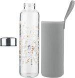 Reeho Borosilicate Glass Water Bottle, Sports Glass Drinking Bottle with Neoprene Sleeve and Stainless Steel Lid 16oz / 32oz - Image 3