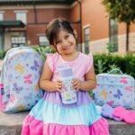 Wildkin Kids 14oz Stainless Steel Water Bottle – BPA-Free, Leakproof, Insulated, Easy-Clean - Butterfly Garden Blue - Image 3