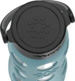 Lifefactory 22-Ounce Glass Water Bottle with Classic Cap and Protective Silicone Sleeve, Aqua Teal - Image 5