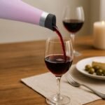 SASEUM Wine Bottle, 24 oz Insulated Stainless Steel Water Bottle and Wine Decanter with Vacuum Sealed Lid - Pink&Blue 24 oz (700ml) - Image 5