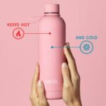 OONA Insulated Stainless Steel Water Bottle 25 oz, Leak-Proof, BPA-Free with Carrying Loop, Gym Water Bottle for Women, Keeps Drinks Hot or Cold for 12 Hours, Travel Friendly (Pink) - Image 4