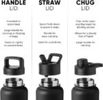 Simple Modern Water Bottle with Straw, Handle, and Chug Lid Vacuum Insulated Stainless Steel Metal Thermos Bottles | Large Leak Proof BPA-Free Sports Flask | Summit Collection | 40oz, Blue Dune - Image 3