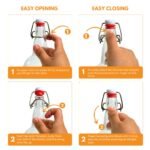 FastRack Swing Top Glass Bottles |33 oz – Pack of 12 | Clear Flip Top Glass Bottles for Home Brewing, Carbonated Drinks, Kombucha, Fermentation, Water | Food Grade – ECO Friendly - Image 4