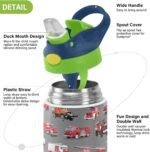 Stainless Steel Water Bottle for kids- 12 Ounce Stainless Steel Vacuum Insulated Water Bottle for Kids children,Double Wall Vacuum Insulated Bottles (Fire Truck) - Image 5