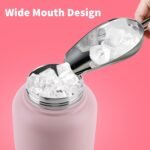 Lufstd Insulated Water Bottle With Straw, Water Bottle With Handle, Wide Mouth Vacuum Stainless Steel Metal Bottles, Reusable Leak-proof and BPA-free Gym Water Bottles, 33oz - Image 5