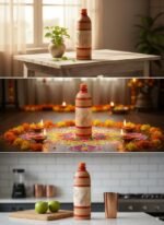 PrakRtyA: Clay Water Bottle for Drinking – Handmade Terracotta Earthen Bottle | Natural Mitti Water Bottle | Eco-Friendly, BPA-Free, Chemical-Free, Reusable Water Container (Style 2) - Image 5