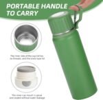 MUCR 750ml/27 OZ Coffee Thermo with 3 cups, Insulated Water Bottle, Stainless Steel Vacuum Flask Set for Hot and Cold Drinks, Gifts Box - Image 4