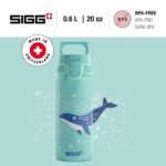 Sigg - Aluminium Kids Water Bottle - WMB ONE Dive - Suitable For Carbonated Beverages - Leakproof - Lightweight - BPA Free - Climate Neutral Certified - Light Blue - 20 Oz - Image 3