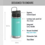 THERMOS ICON SERIES, Water Bottle with Spout - 18 Ounce, Seafoam - Stainless Steel Vacuum Insulated Water Bottle with Lid - Image 3