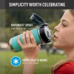 THERMOS ICON SERIES, Water Bottle with Spout - 18 Ounce, Seafoam - Stainless Steel Vacuum Insulated Water Bottle with Lid - Image 4